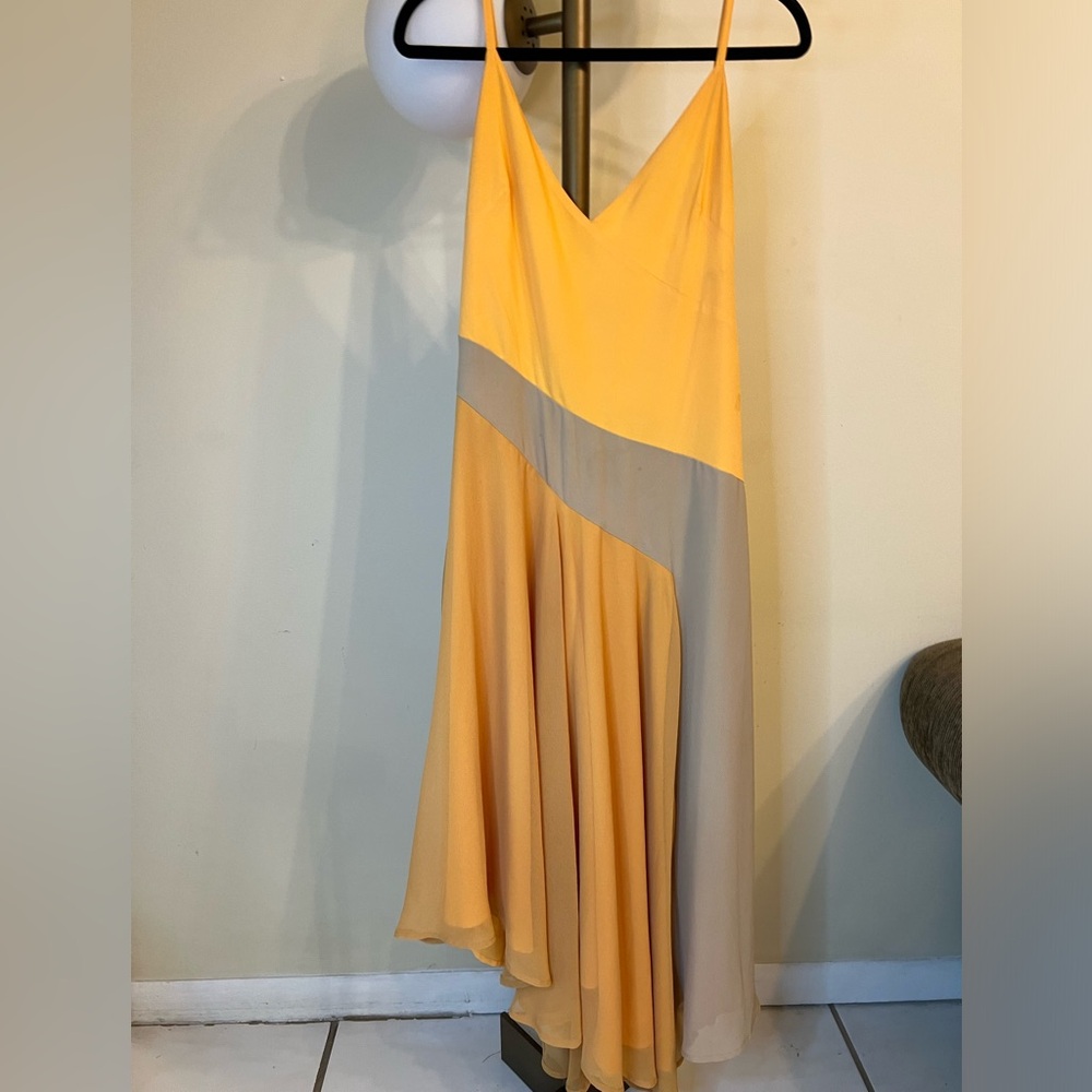 H&M Maxi Orange/Gray Dress